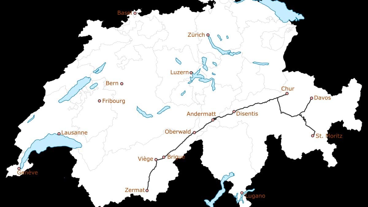 Les trains panoramiques de Suisse : Glacier Express, Bernina Express…